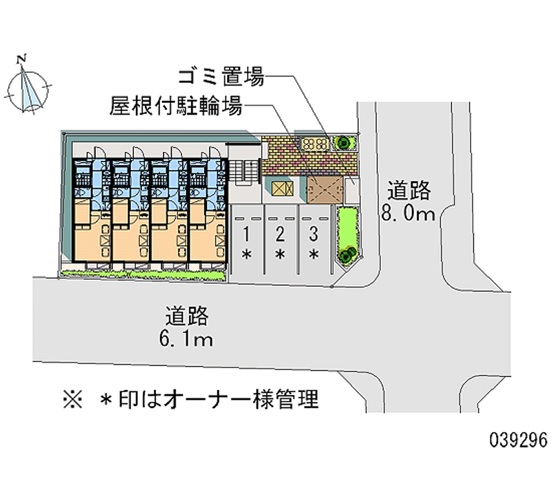 レオパレスＨＡＭＡＤＡ今池Ⅰ 区画図