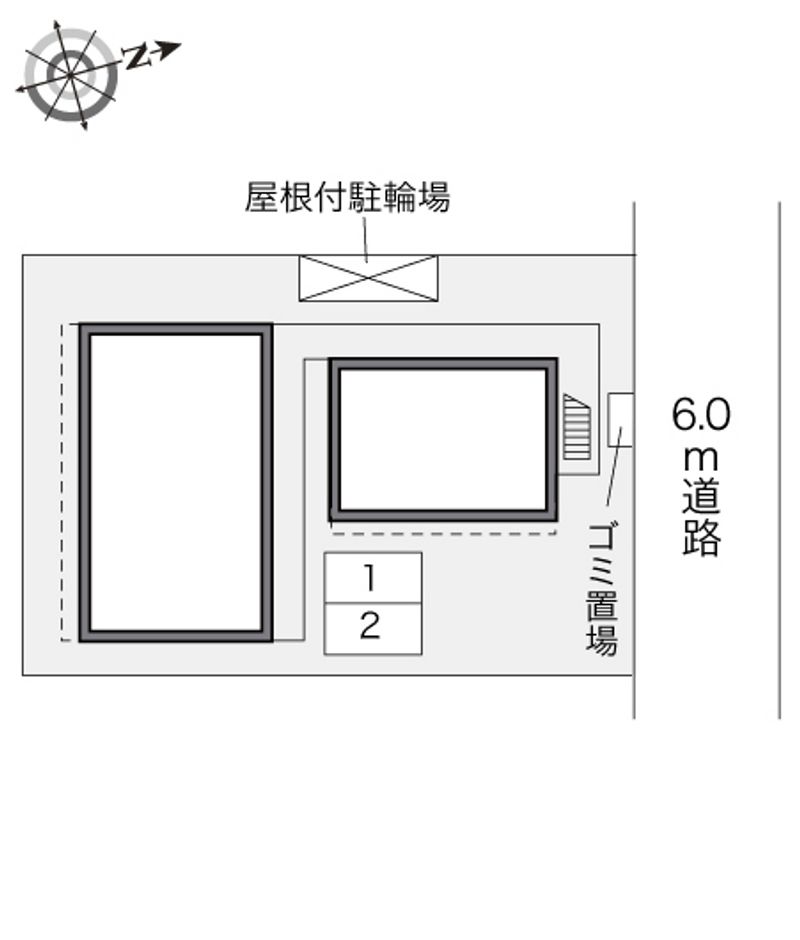 レオパレス西馬橋 配置図