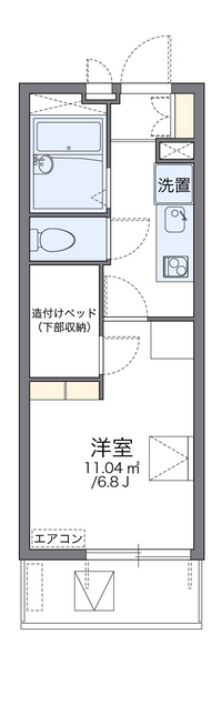 レオパレスヴィクトリア 間取り図