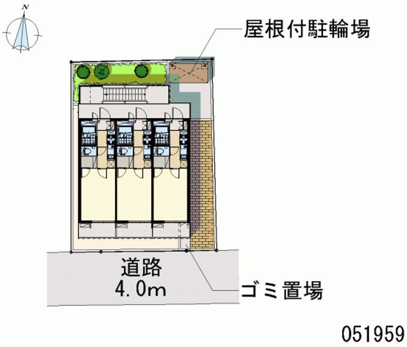 レオパレスライラック久が原 区画図