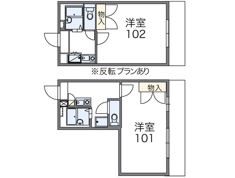 レオパレスシティーＡ 間取図