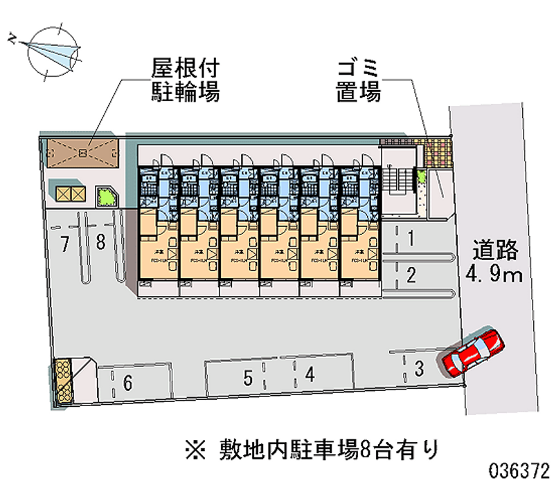 レオパレス玉楽 月極駐車場