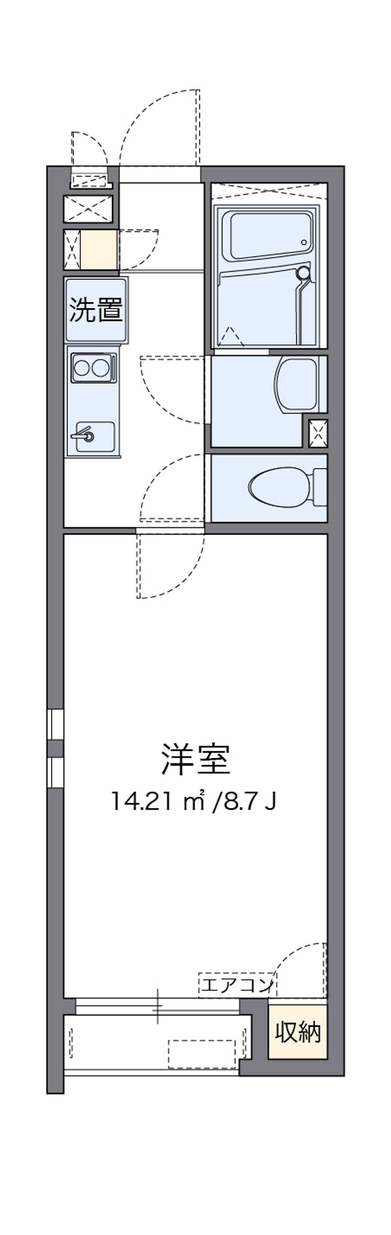 クレイノ桜ソレイユ 間取図