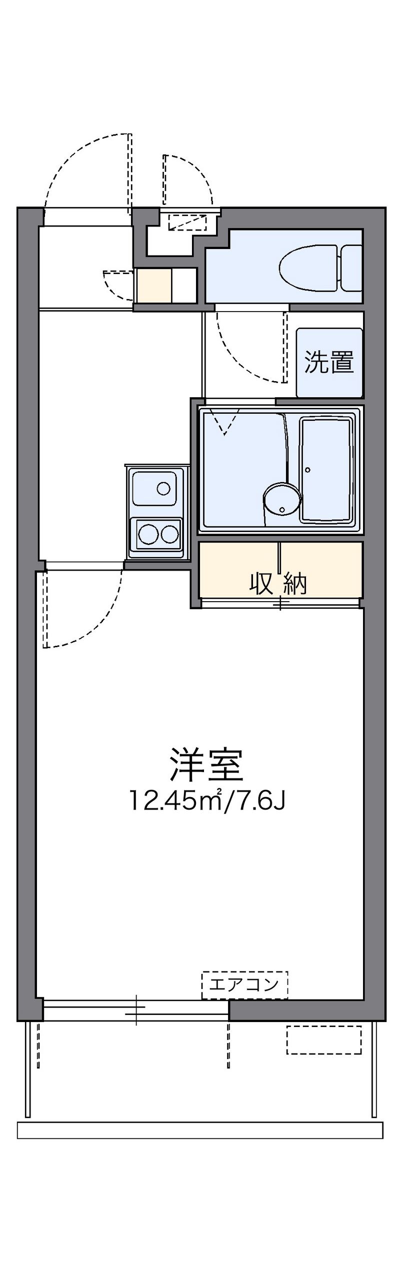 レオパレス泉の森 間取図