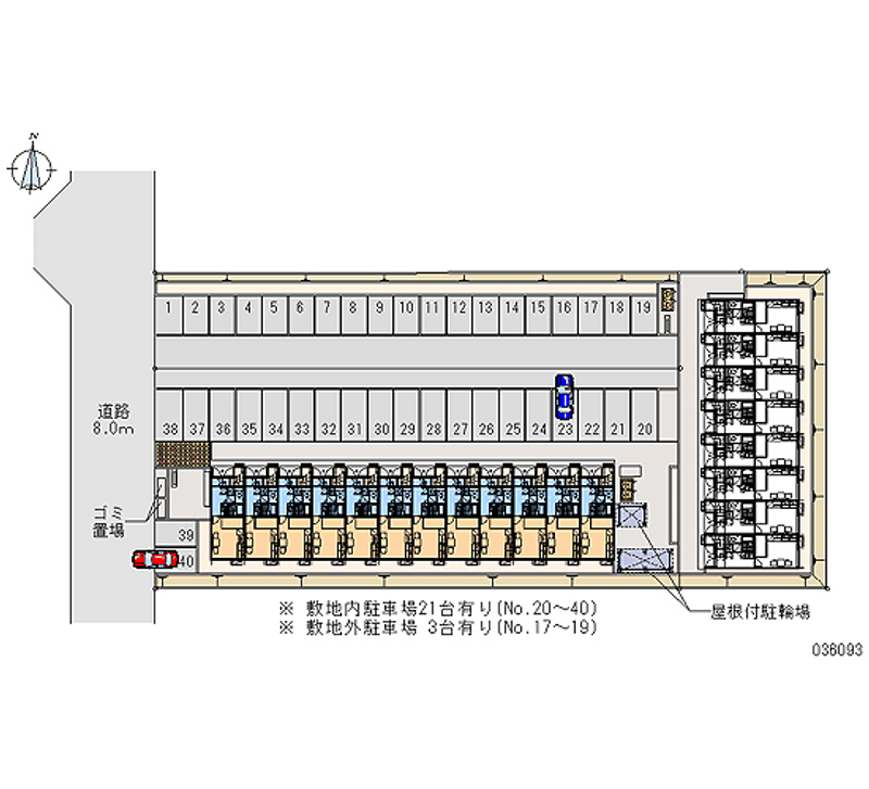 36093 Monthly parking lot