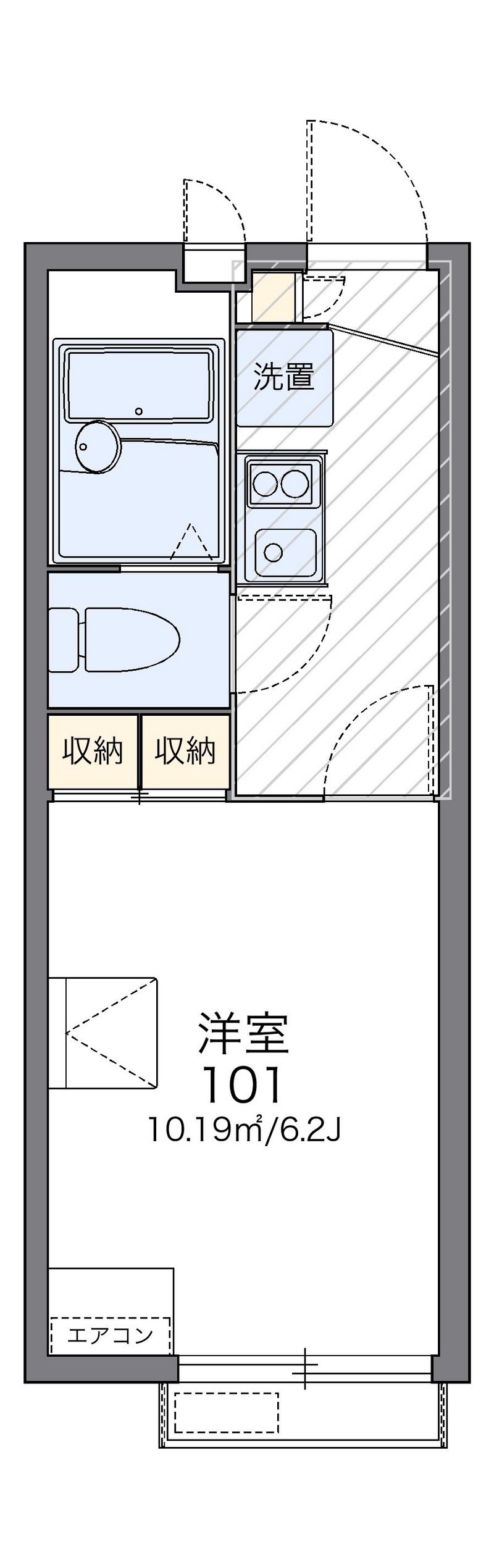 レオパレスＥａｒｌｙＰｌａｎｔ 間取図