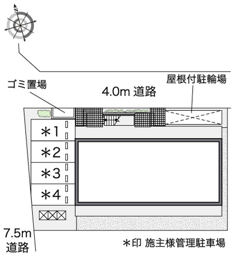 レオパレスＫＴ今池 配置図
