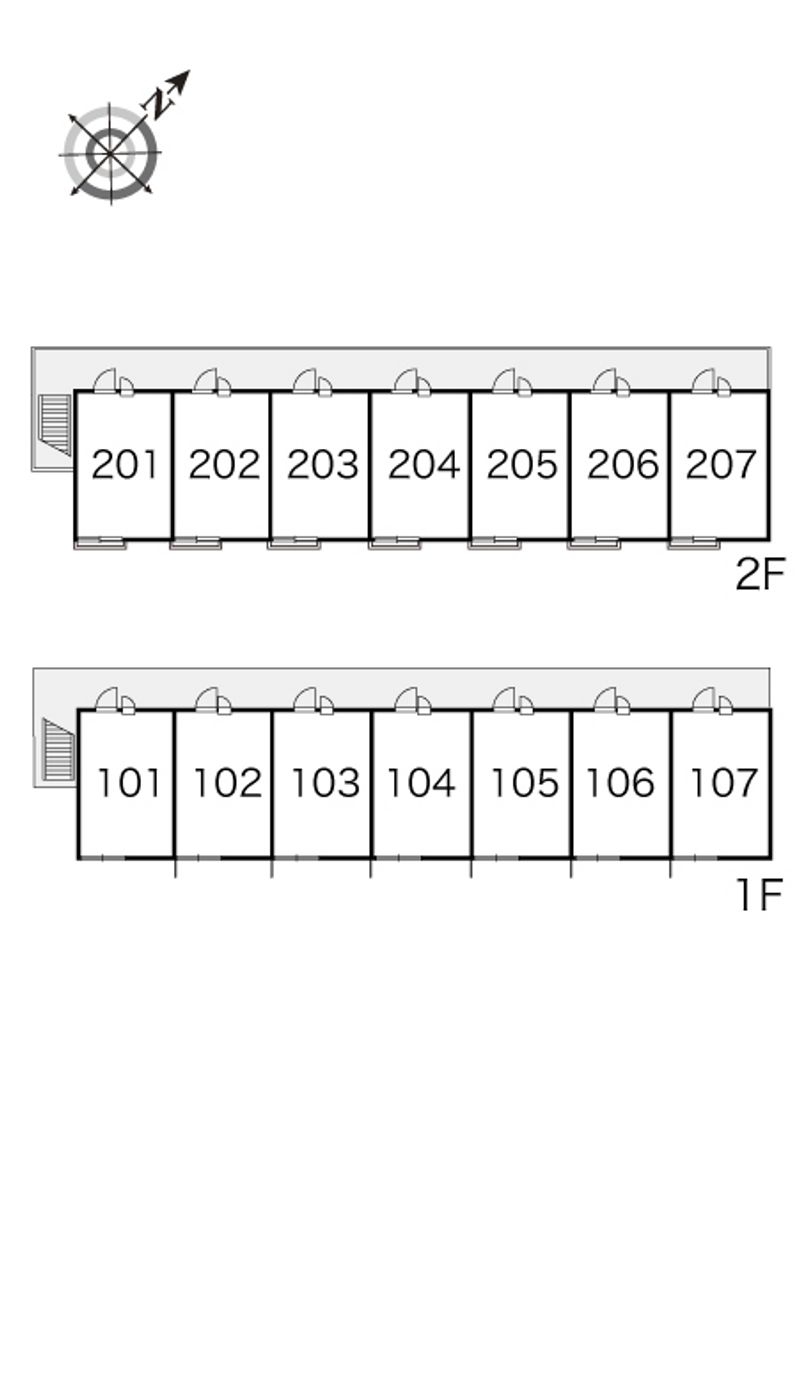 レオパレスサカエ 間取配置図