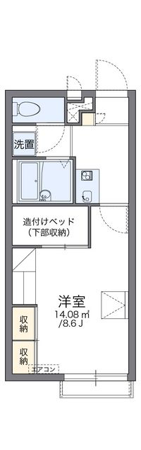 レオパレスおいし 間取り図