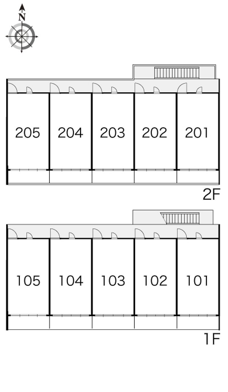 レオパレス二の宮Ａ 間取配置図