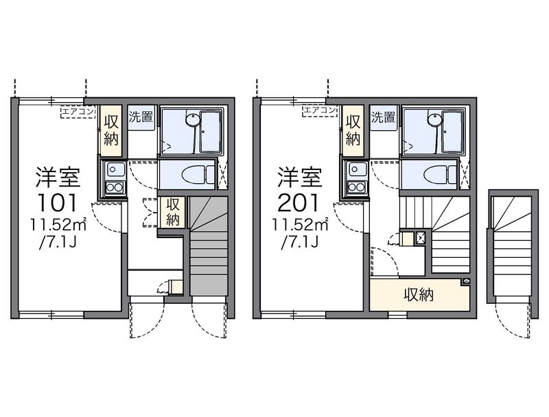 レオネクストコンフォート　天神 間取図