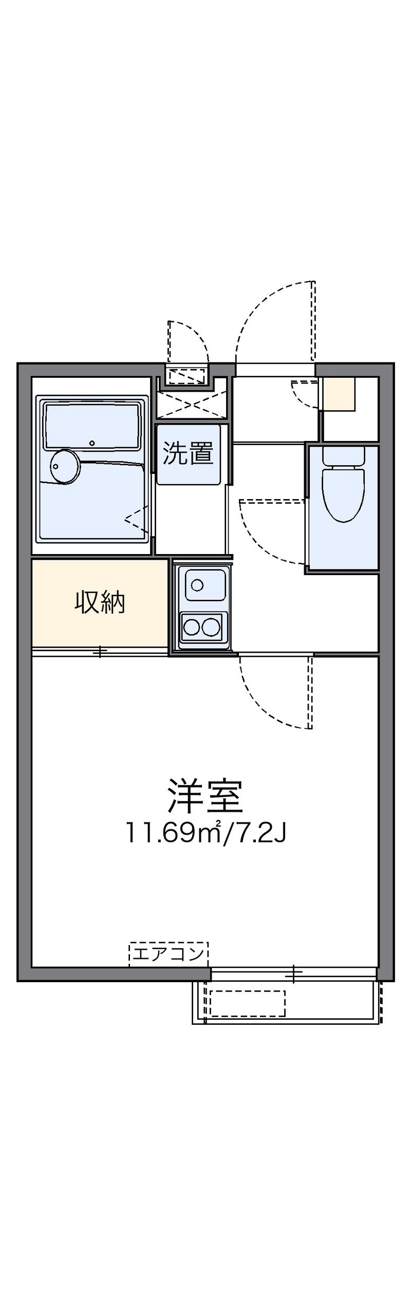 レオパレスＫＳ蔭山 間取図