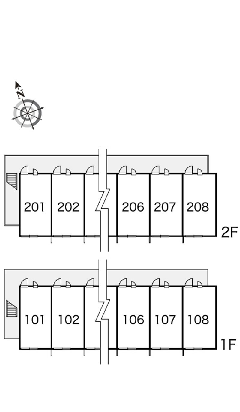 レオパレスＫ＆Ａ 間取配置図