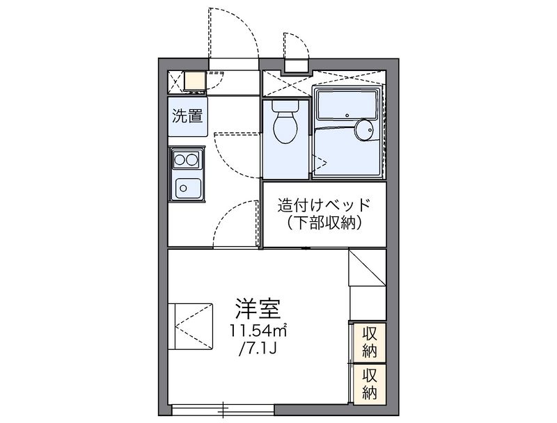 レオパレスＥＡＳＴ　ＦＩＥＬＤ 間取図