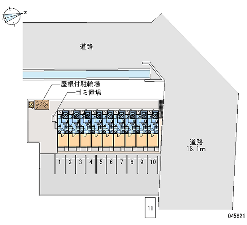 45821 bãi đậu xe hàng tháng