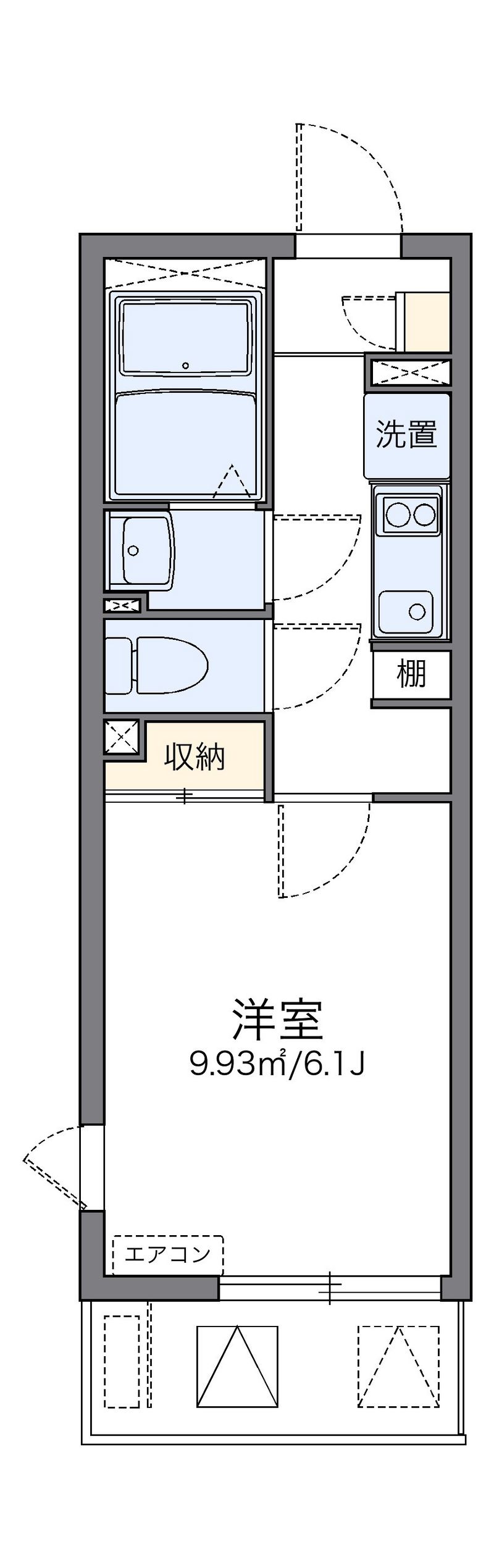 レオネクストラ　メイジュ天神橋 間取図