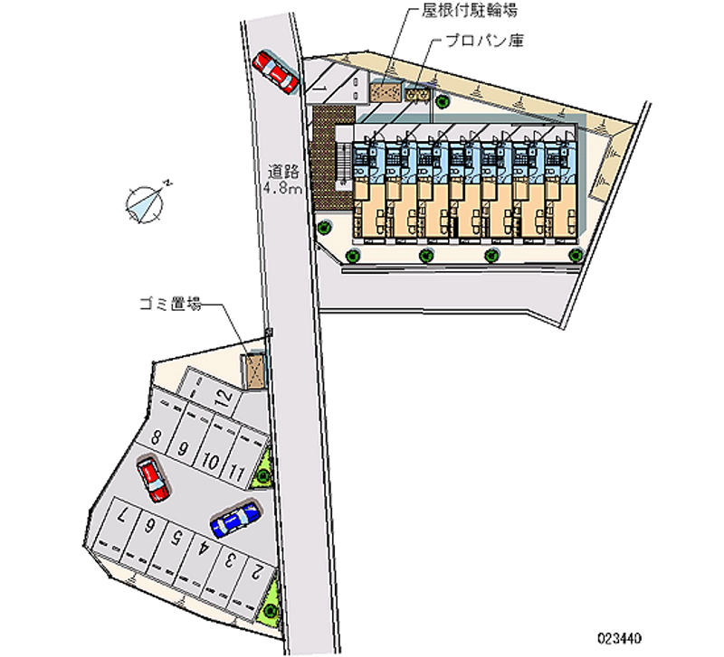 レオパレスアカサカ 月極駐車場