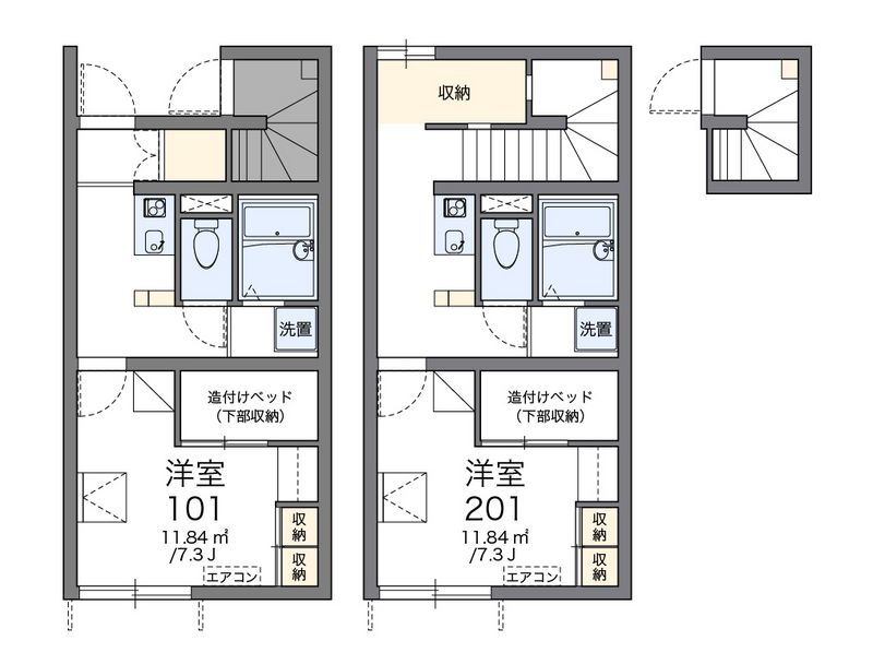 レオパレス賀庄３ 間取図