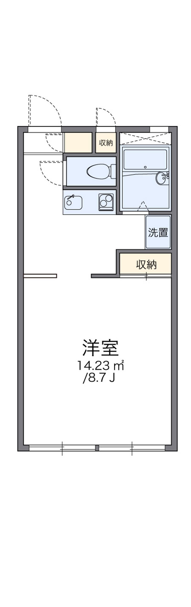 レオパレスライトハウス 間取図