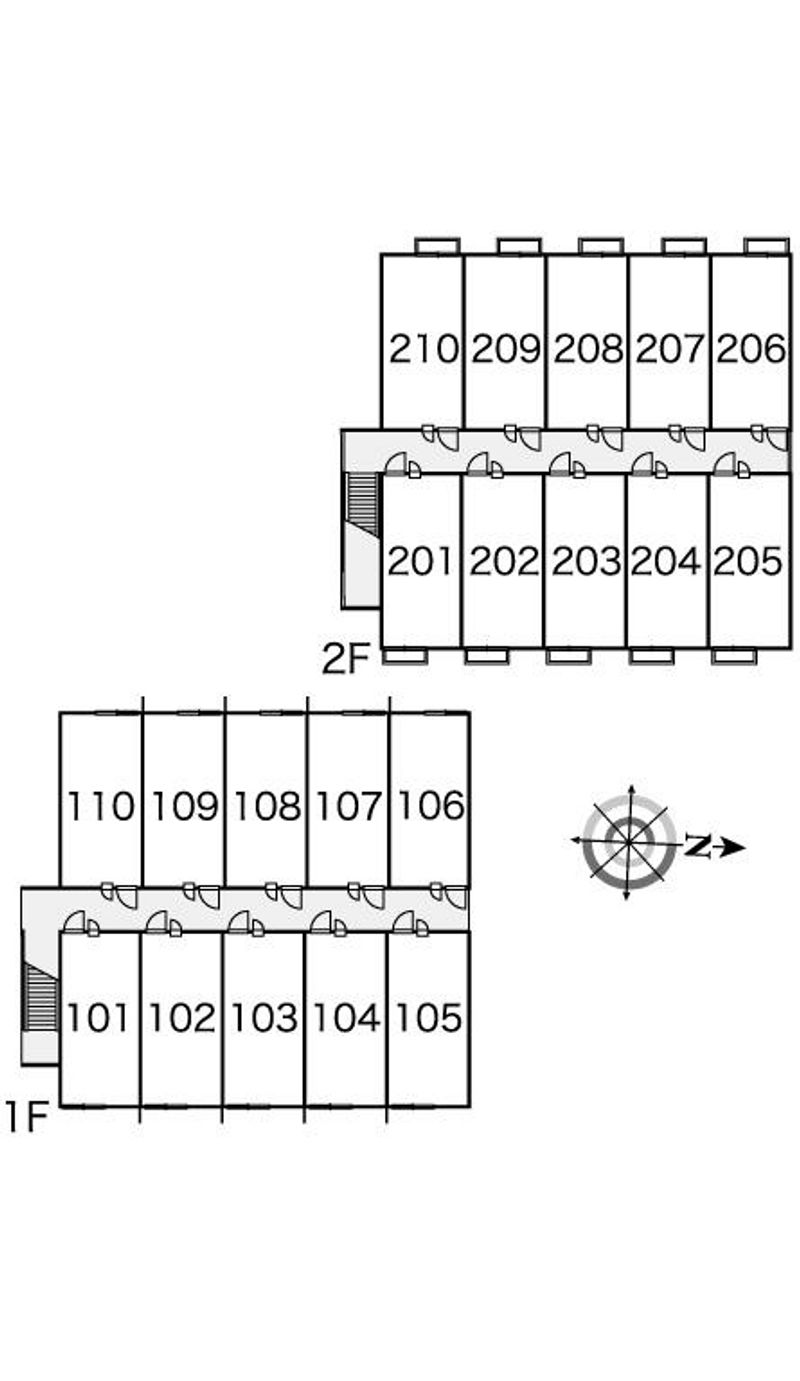レオパレスハウゼブリューヘン 間取配置図