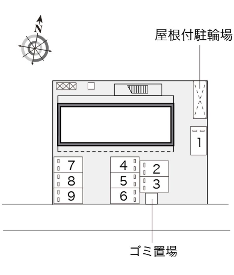 レオパレスサンコートオンダ 駐車場