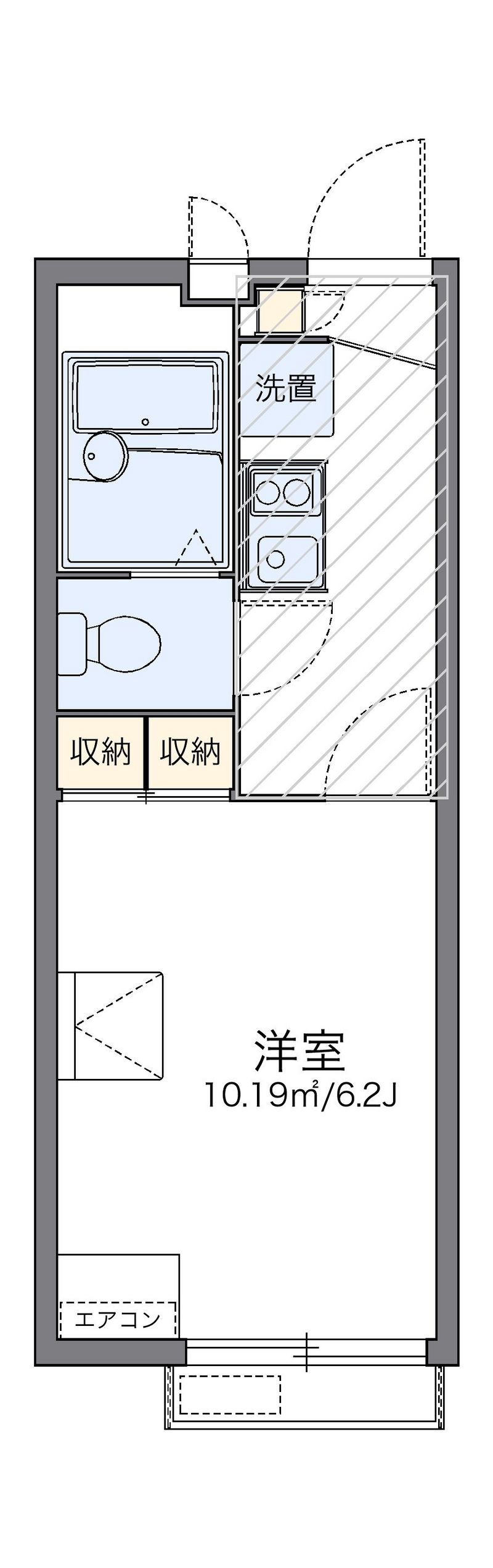 レオパレスカトレア 間取図