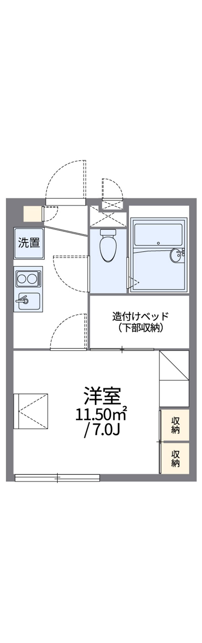レオパレスサンシャイン桜台 間取図