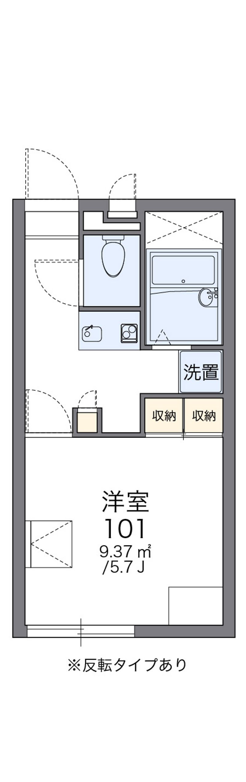レオパレスエスポワール比島 間取図