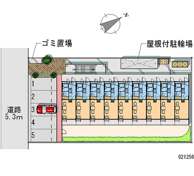 レオパレスアデッソⅤ 月極駐車場