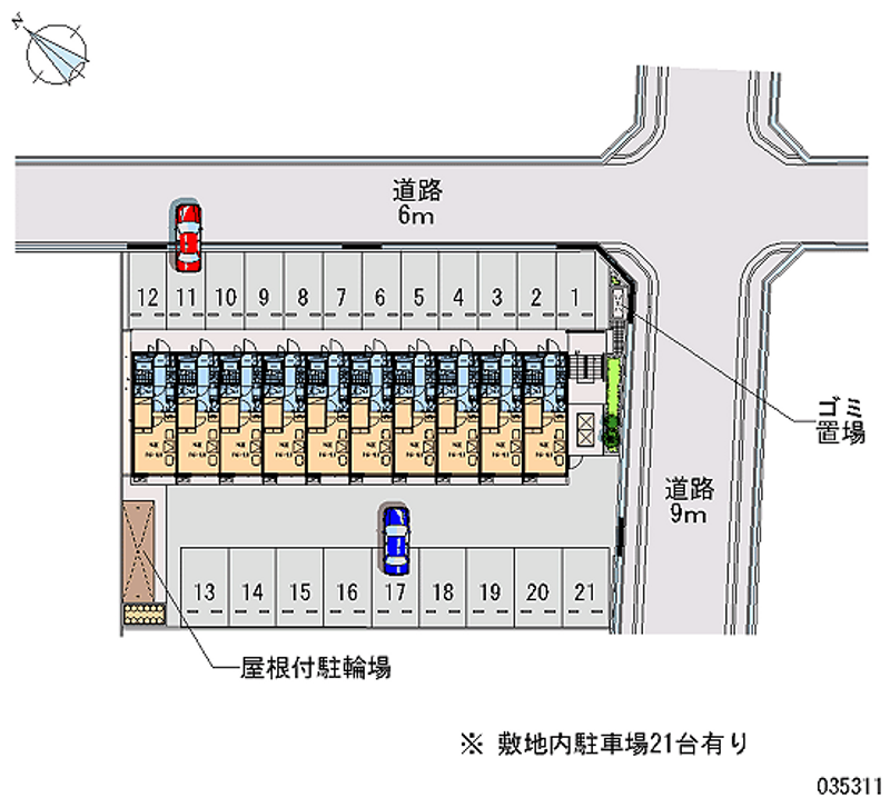 レオパレス高知 区画図