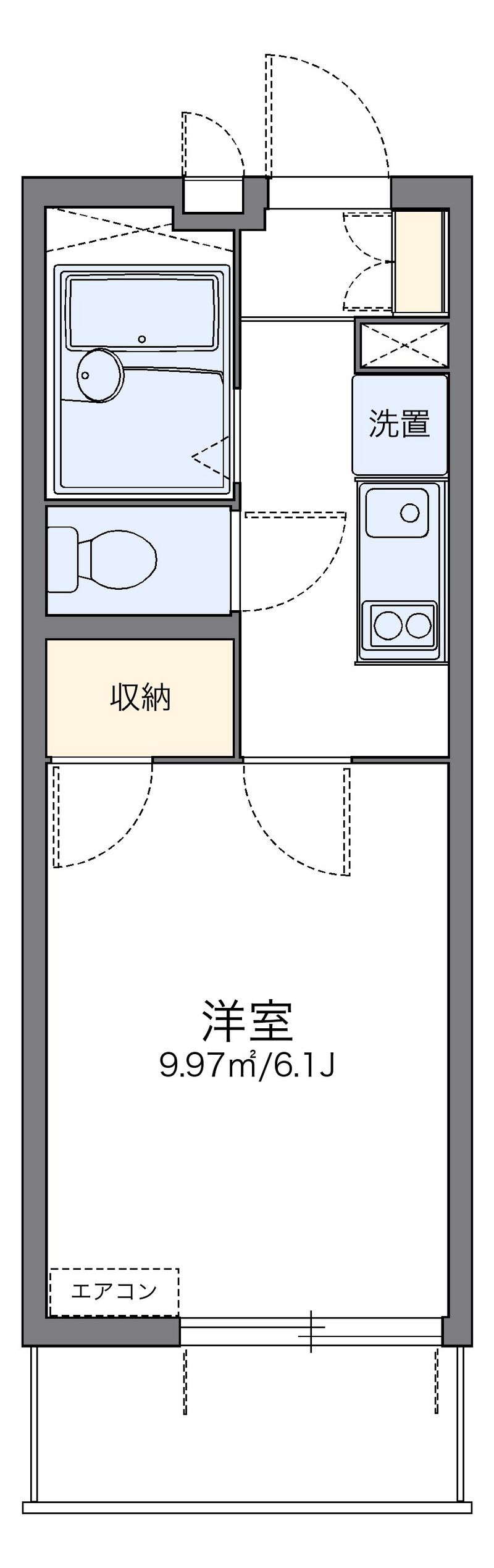 レオパレスルーチェ　マーレ 間取図