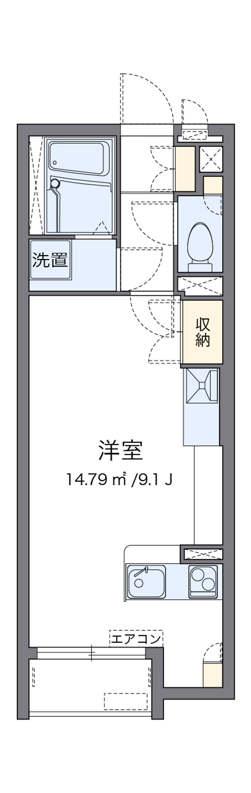 レオネクストＮＡＮＴＳＵＫＡⅡ 間取図