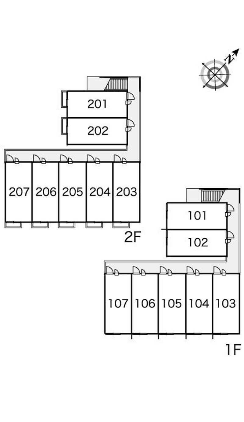 レオパレスザフィーア 間取配置図