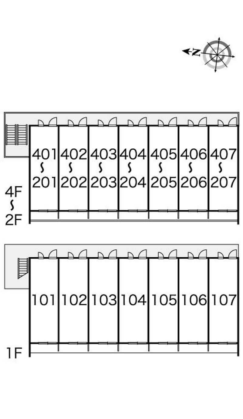 レオパレスインパクトⅡ 間取り配置図