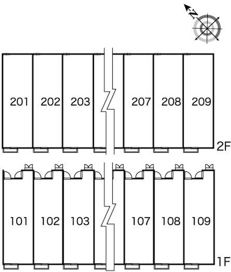 レオパレス一陽 間取配置図