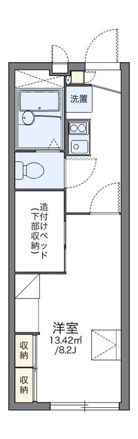 レオパレス家富町 間取り図