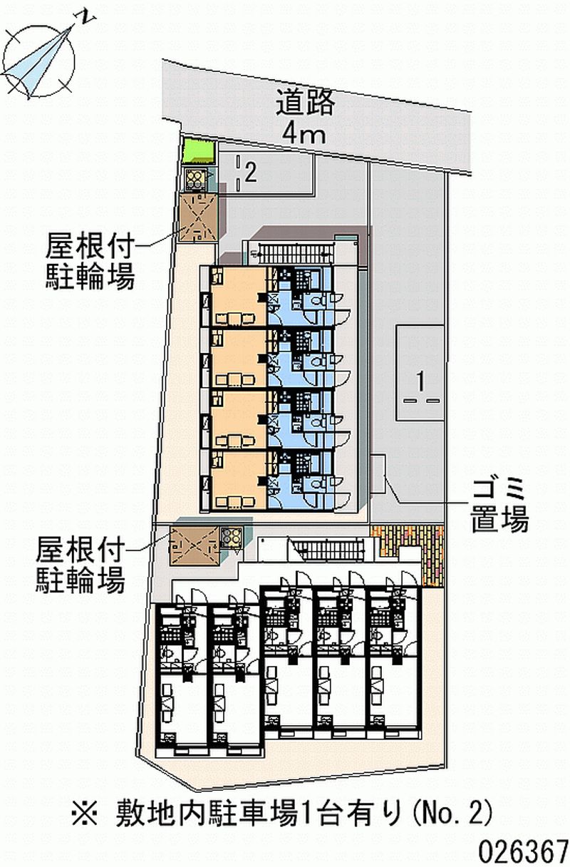 レオパレス三浦海岸Ｂ 区画図