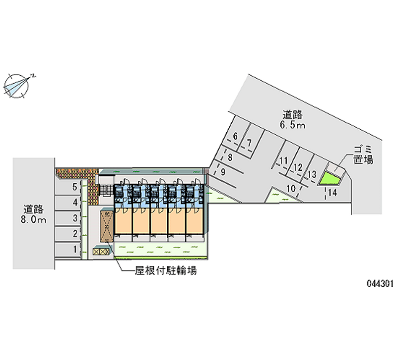 レオパレスハイビーノ 月極駐車場