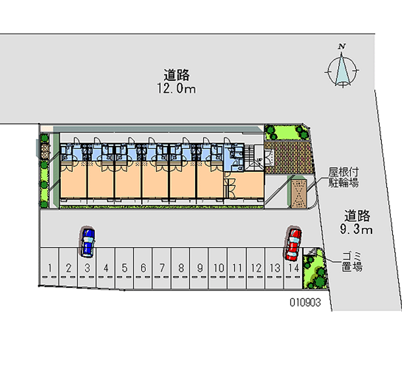 10903 Monthly parking lot