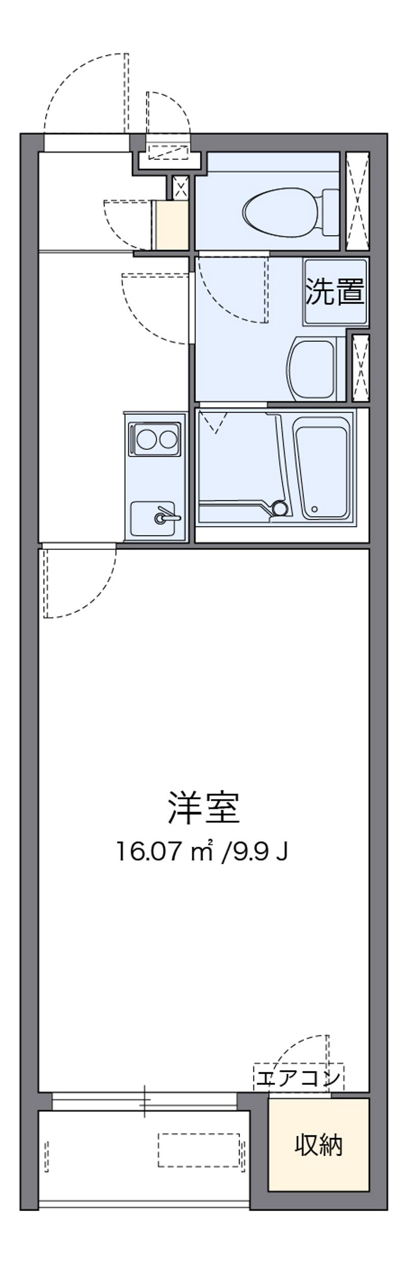 クレイノＨＡＲＵ 間取図