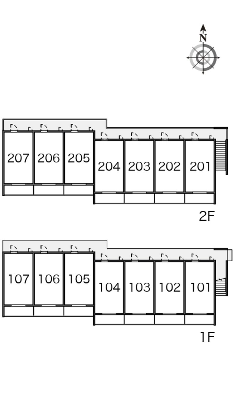 クレイノ雄 間取配置図