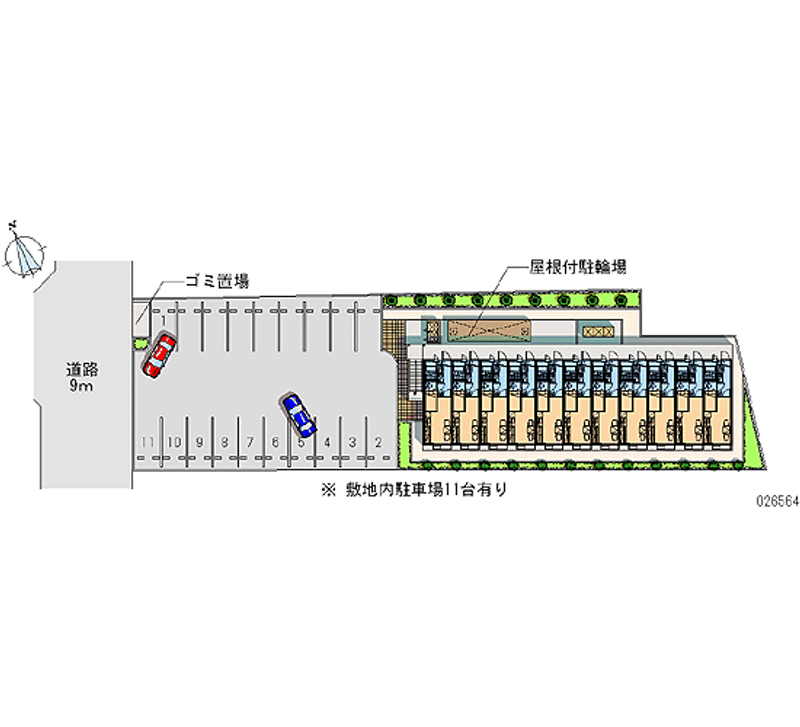 26564 bãi đậu xe hàng tháng