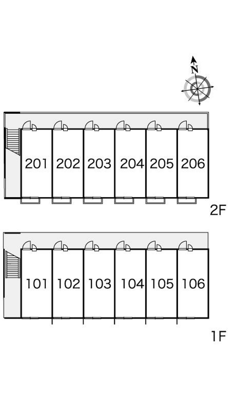レオパレスほたる川 間取り配置図