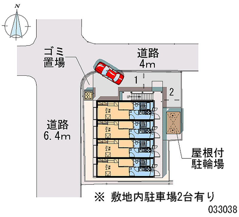 レオパレス己斐中壱番館 区画図