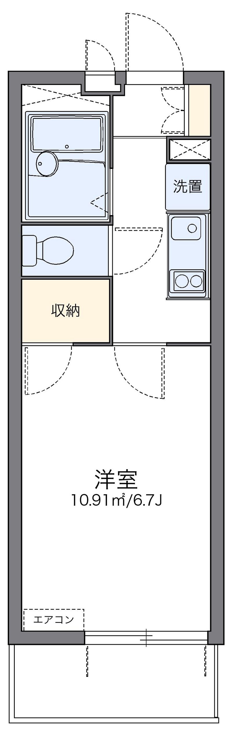 レオパレスフジニューコート 間取り