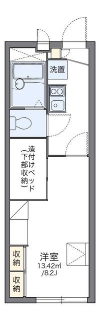 レオパレスフクチ 間取り図