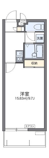 レオパレスラウレア 間取り図