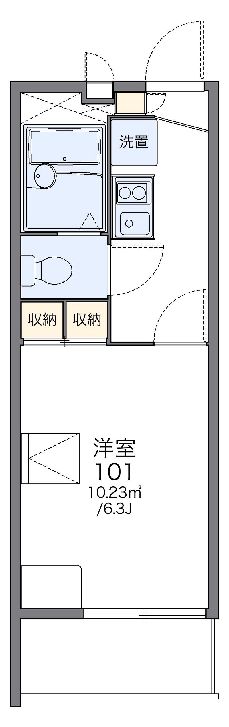 レオパレスＱＵＡＴＲＥ 間取図