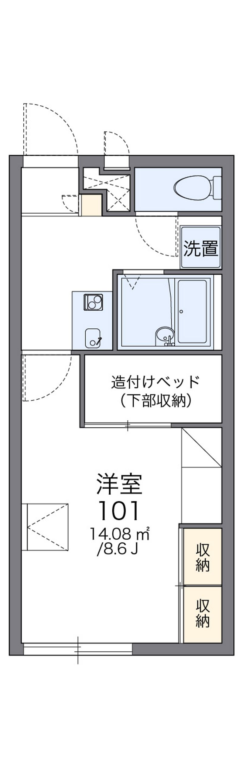 レオパレスｗｉｔｈ 間取図