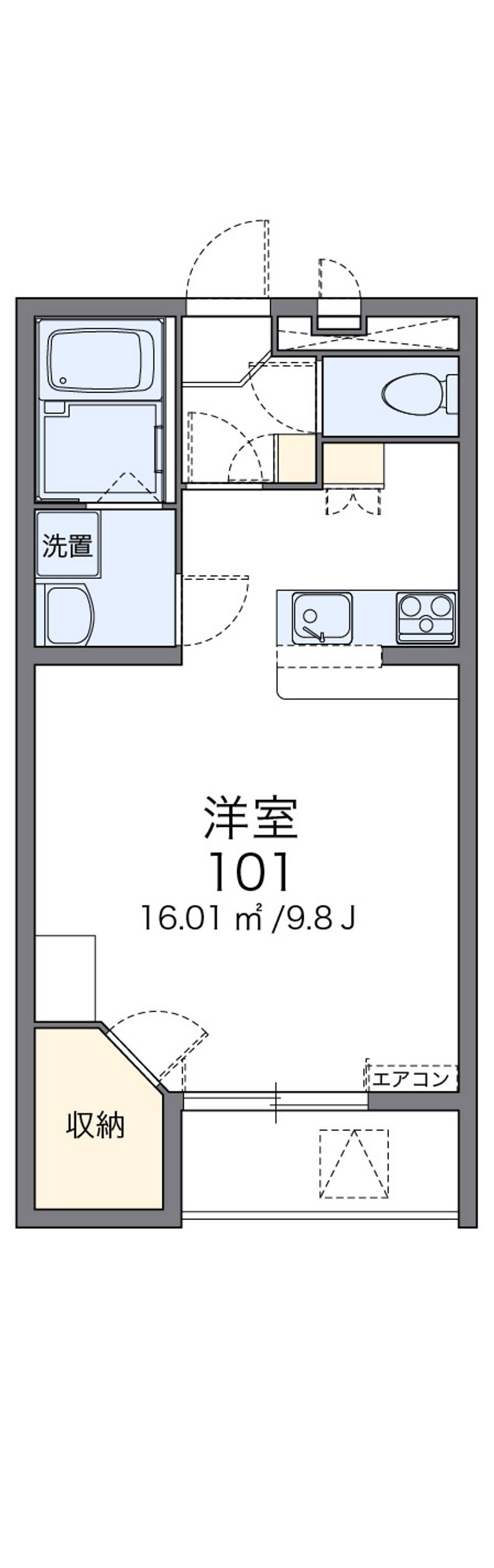 レオパレスエグゼ　Ⅱ 間取図